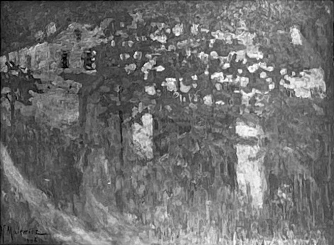 บ้านในชนบท (หลังคาแดง) - คาซิมีร์ มาเลวิช