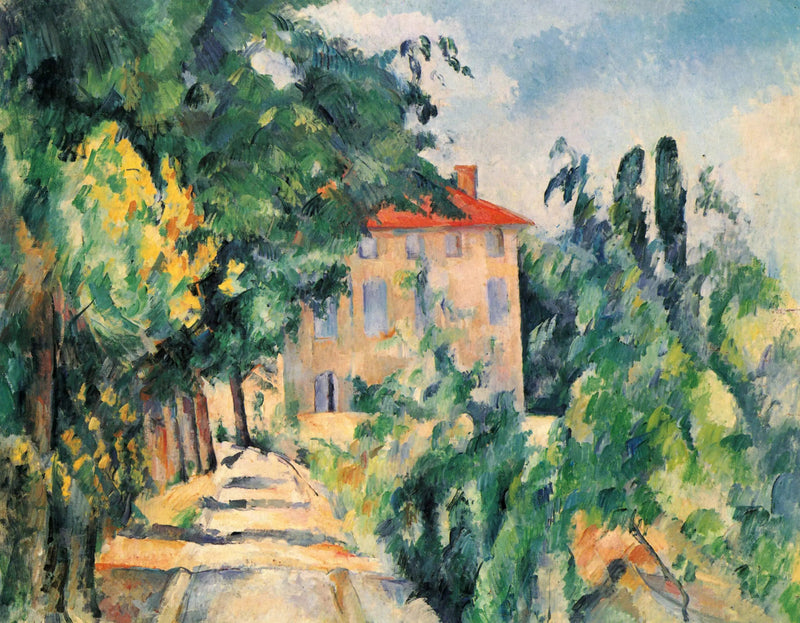บ้านหลังคาสีแดง (Jas de Bouffan) - Paul Cézanne