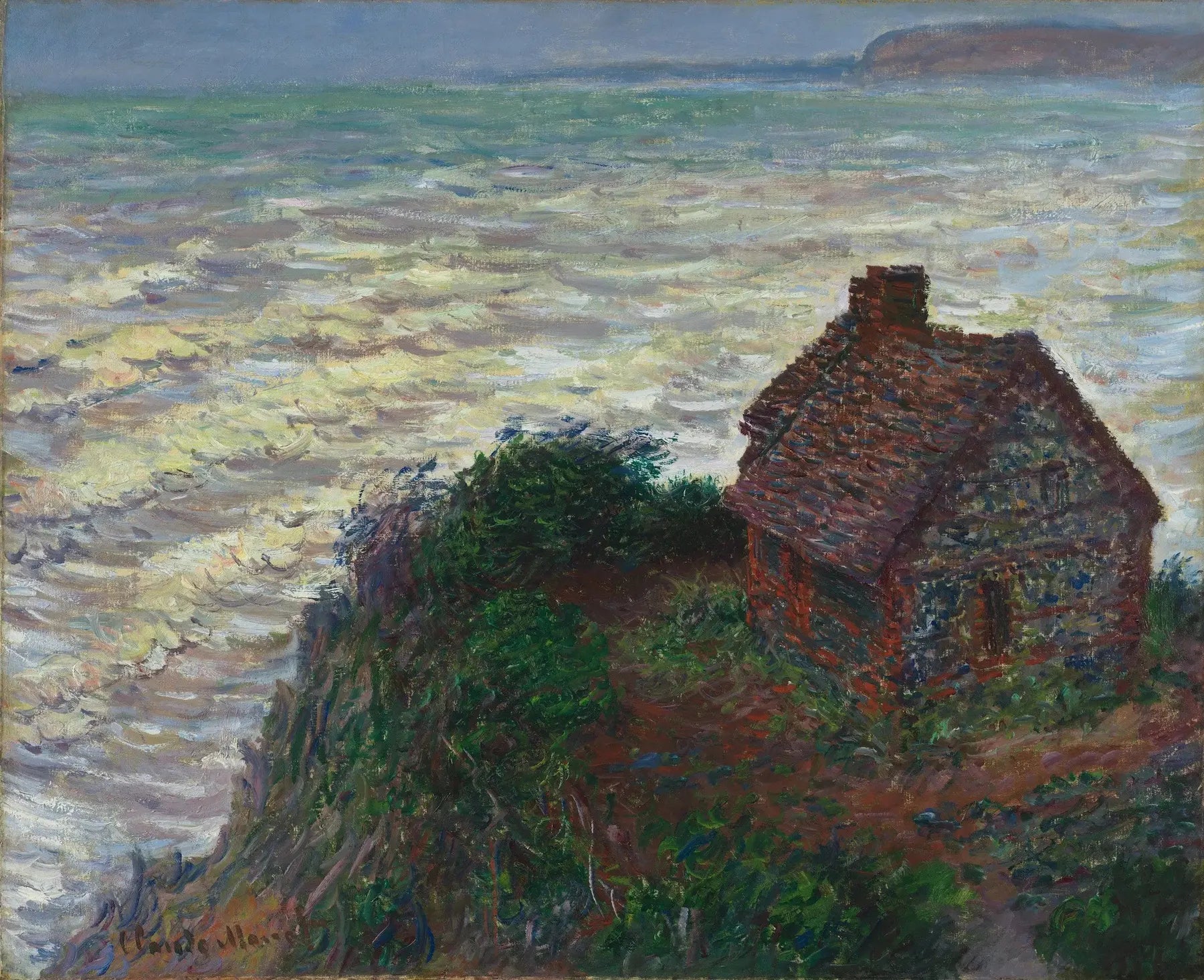 Maison du douanier, Varengeville - Claude Monet image 1 reproduction artisanale de tableau