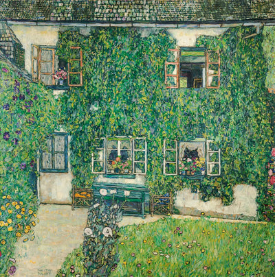Reproduction du tableau « Maison forestière à Weissenbach - Gustav Klimt » par Alpha Reproduction en peinture à l’huile