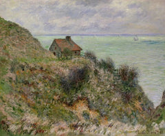 บ้านชาวประมง สภาพอากาศมืดครึ้ม W734 - Claude Monet