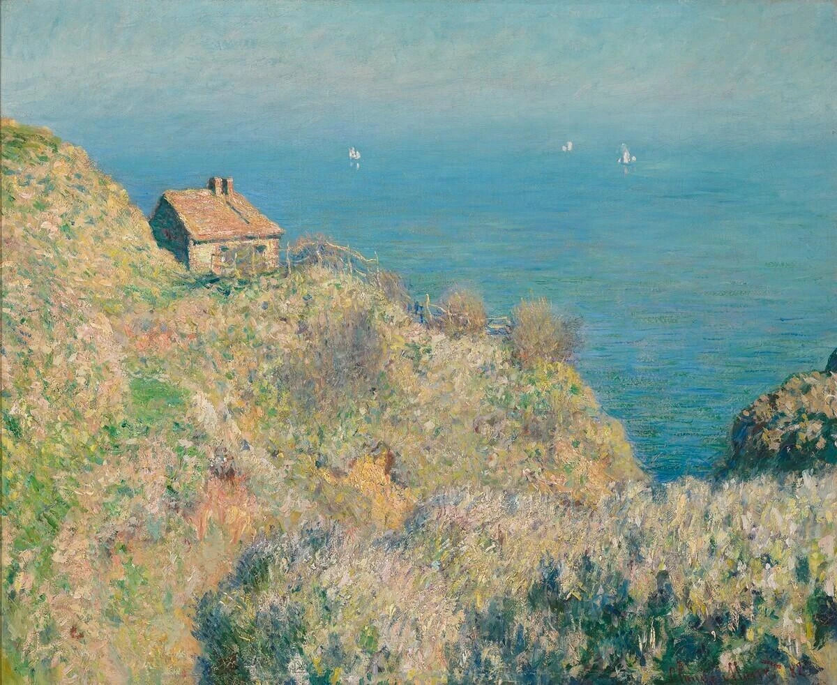 La Maison du pêcheur à Varengeville W732 par Claude Monet, Museum Boijmans Van Beuningen