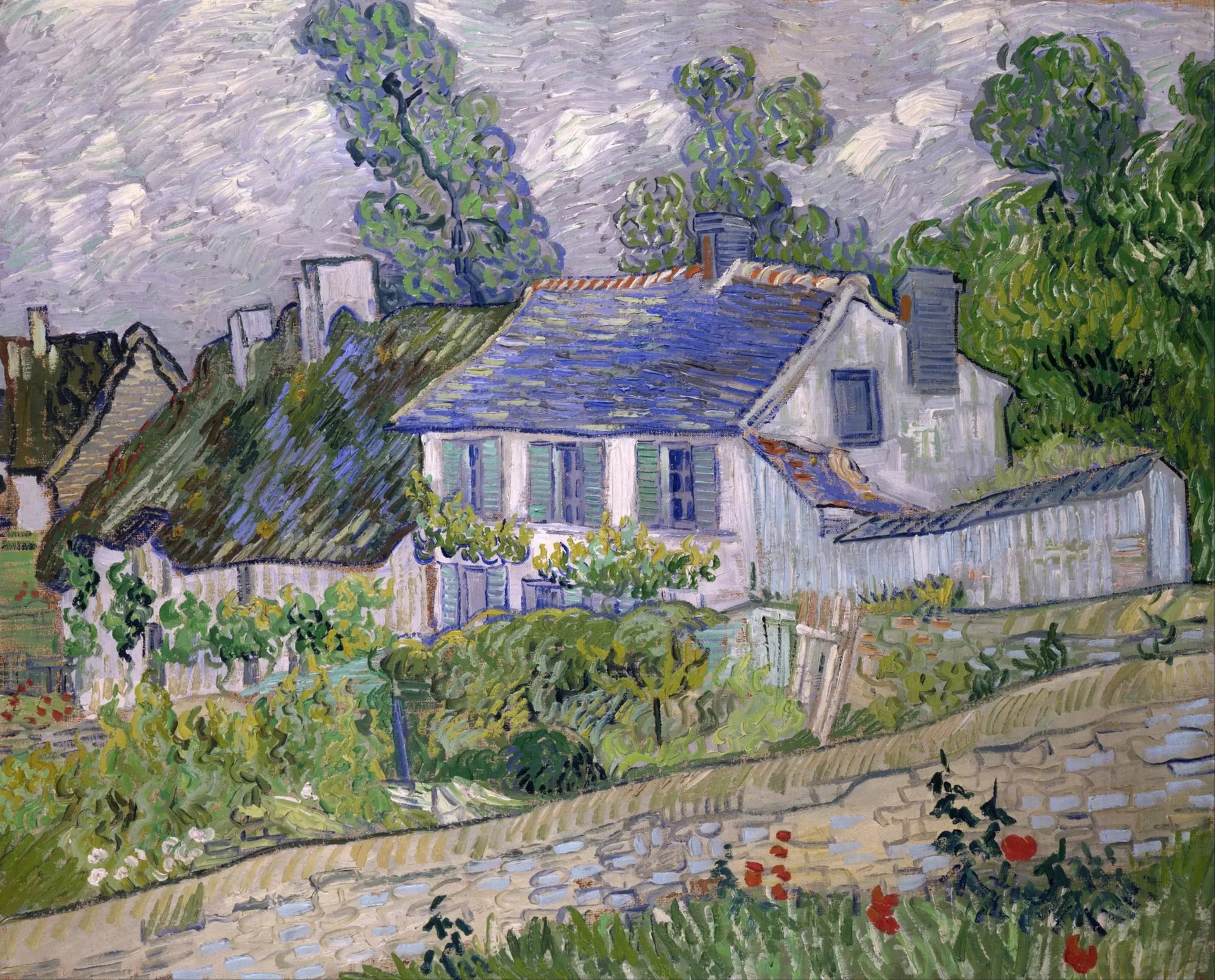 Maisons à Auvers-sur-Oise - Vincent van Gogh image 1 tableau peint à l’huile sur toile