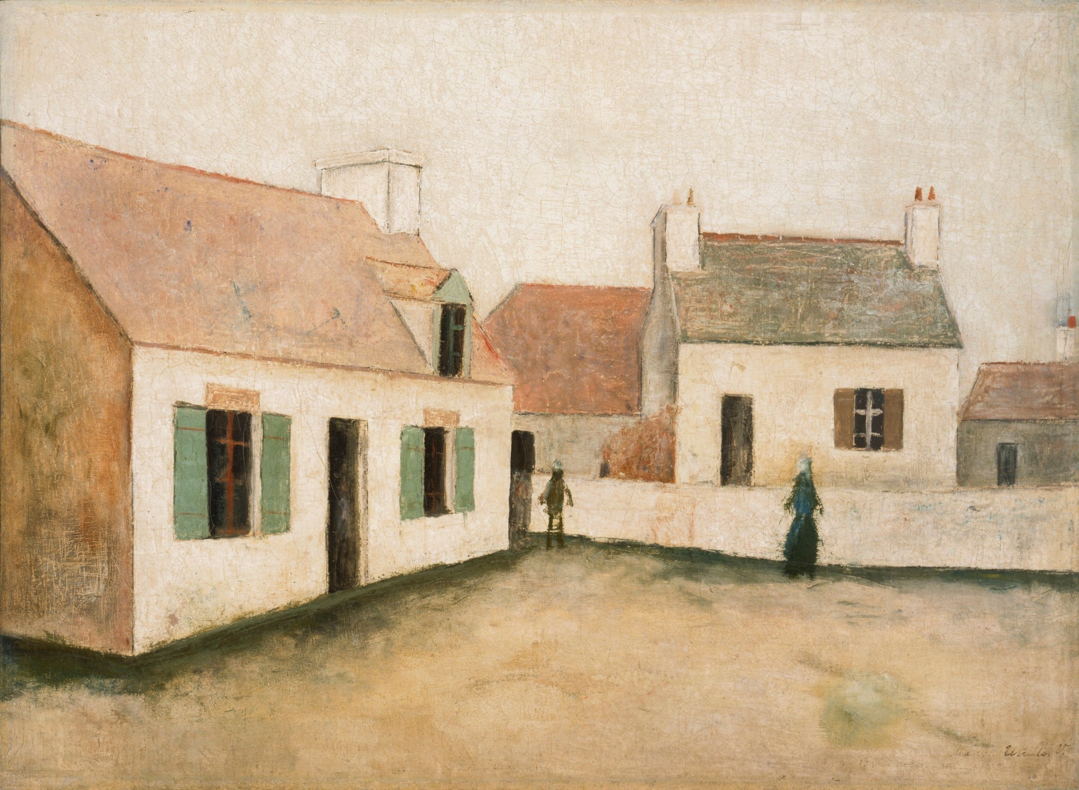 Maisons à l'Île d'Ouessant, Bretagne - Maurice Utrillo image 1 reproduction réalisée par Alpha Reproduction