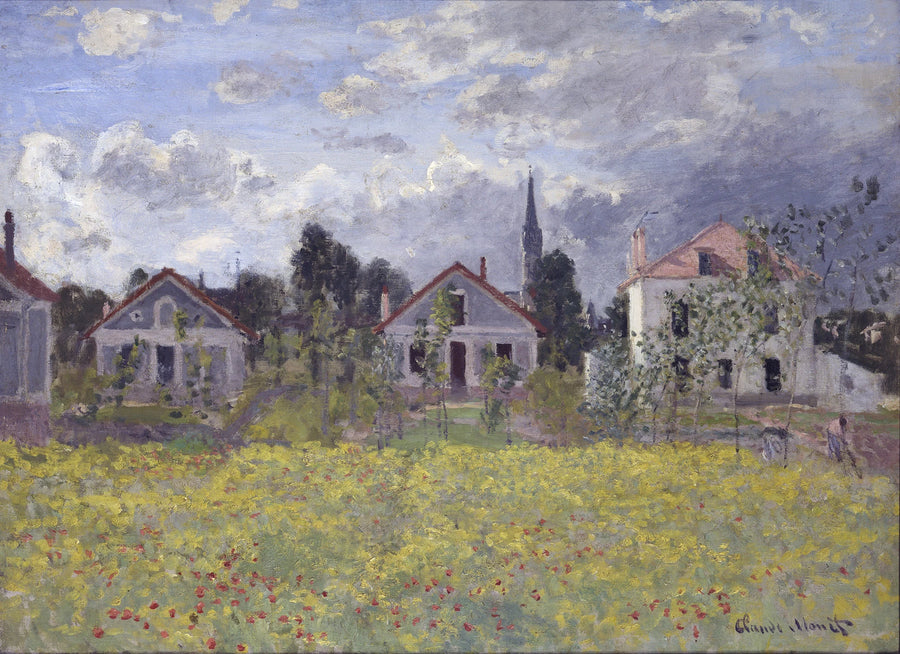 บ้านในอาร์ฌองเตย - Claude Monet