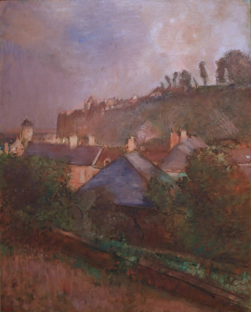 บ้านที่เชิงหน้าผา (Saint-Valéry-sur-Somme) - Edgar Degas