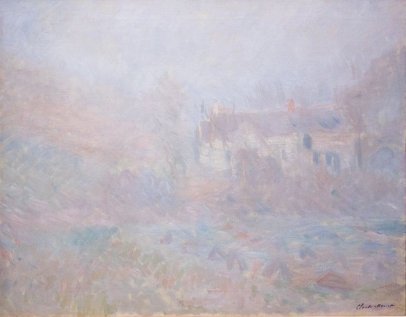 บ้านใน Falaise หมอก W977 - Claude Monet