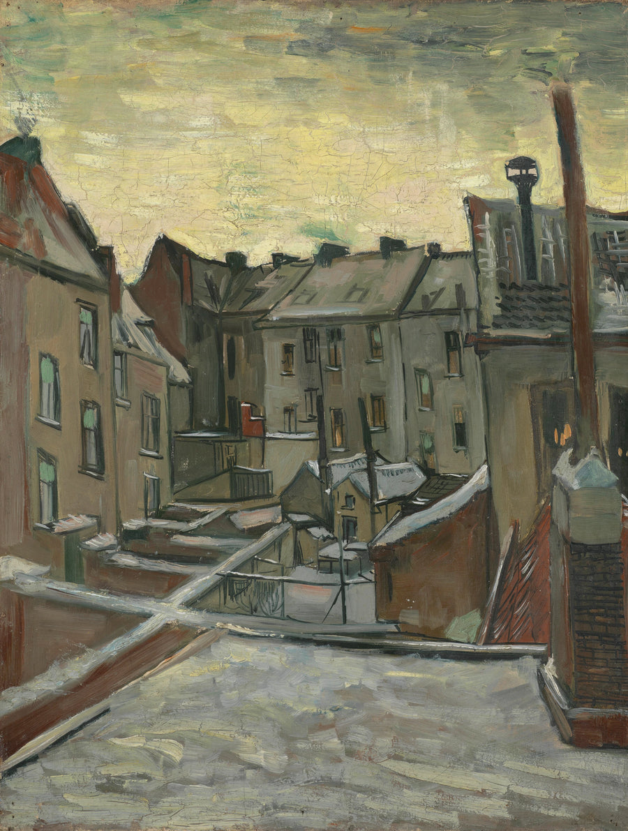 บ้านที่มองจากด้านหลัง - Vincent van Gogh