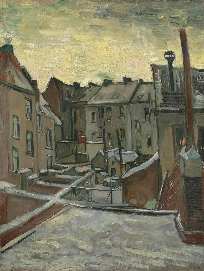 บ้านที่มองจากด้านหลัง - Vincent van Gogh