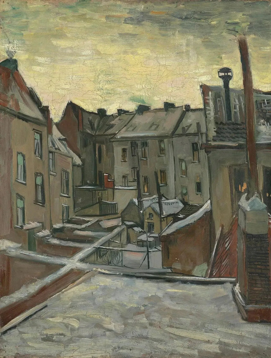 บ้านที่มองจากด้านหลัง - Vincent van Gogh