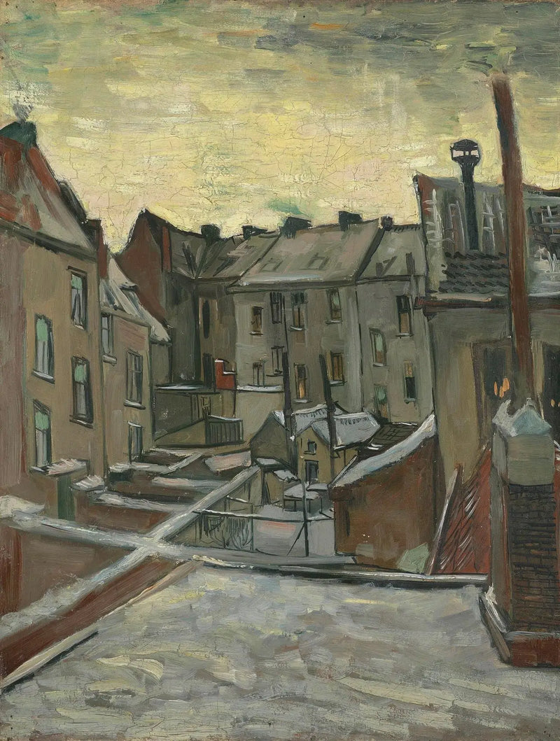 บ้านที่มองจากด้านหลัง - Vincent van Gogh