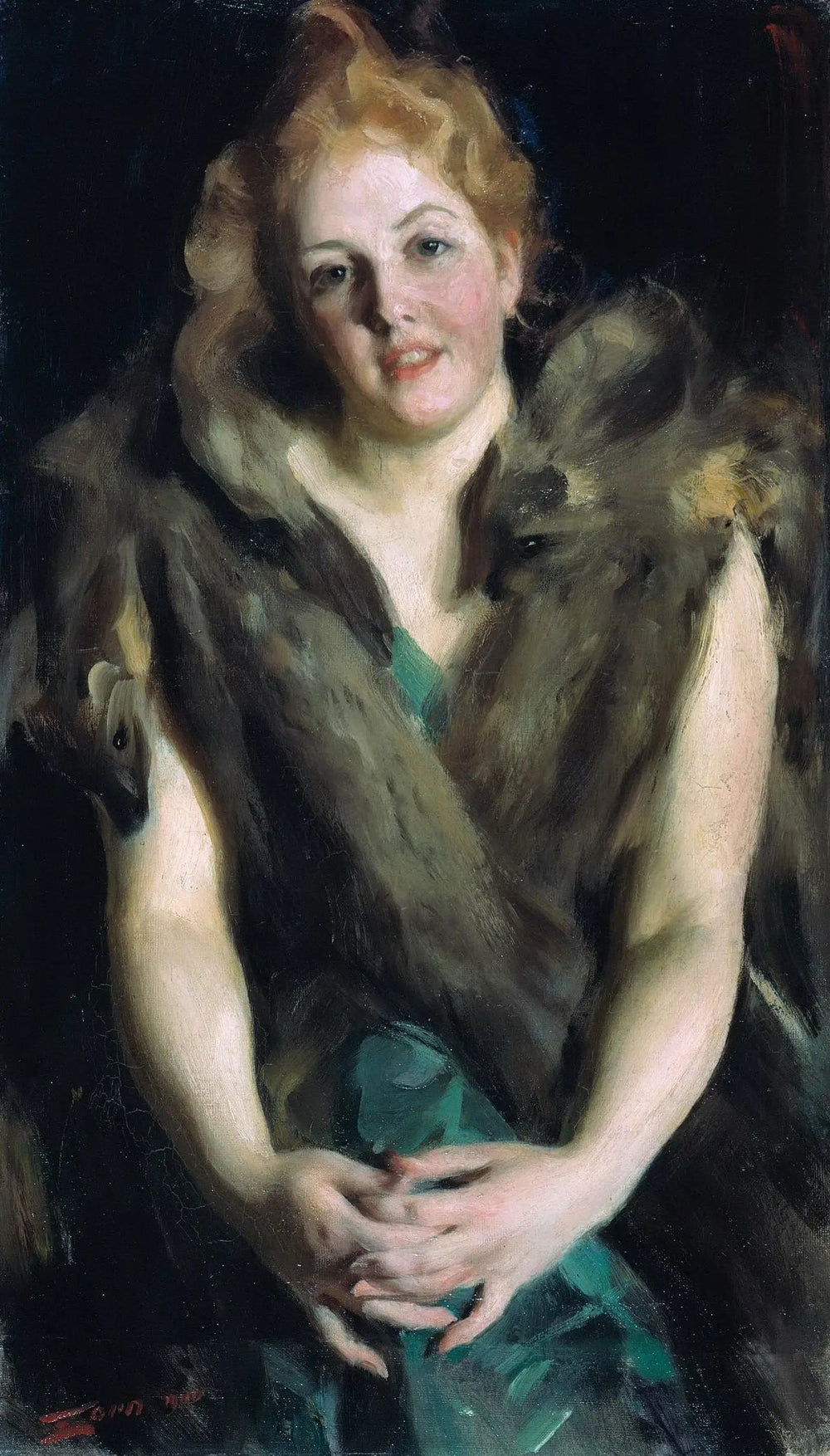 Maja - Anders Zorn image 1 reproduction d’œuvre d’art à l’huile