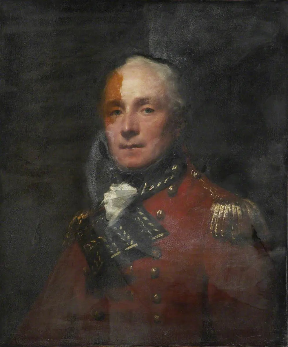 Major William Cunningham, Infanterie européenne de Madras - Henry Raeburn image 1 reproduction de peinture à l’huile