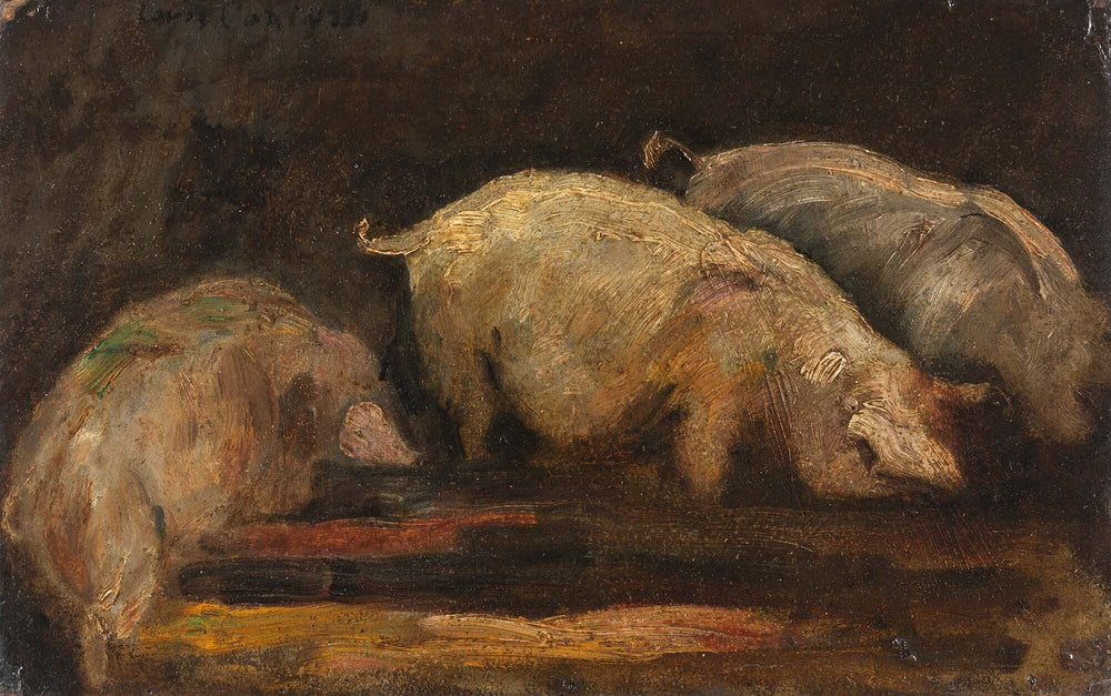 Manger des porcs - Lovis Corinth image 1 tableau peint à l’huile sur toile