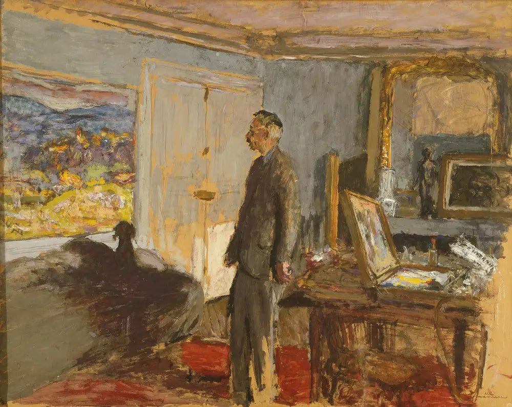 Maquette pour un portrait de Bonnard - Édouard Vuillard image 1 copie peinte à la main à l’huile