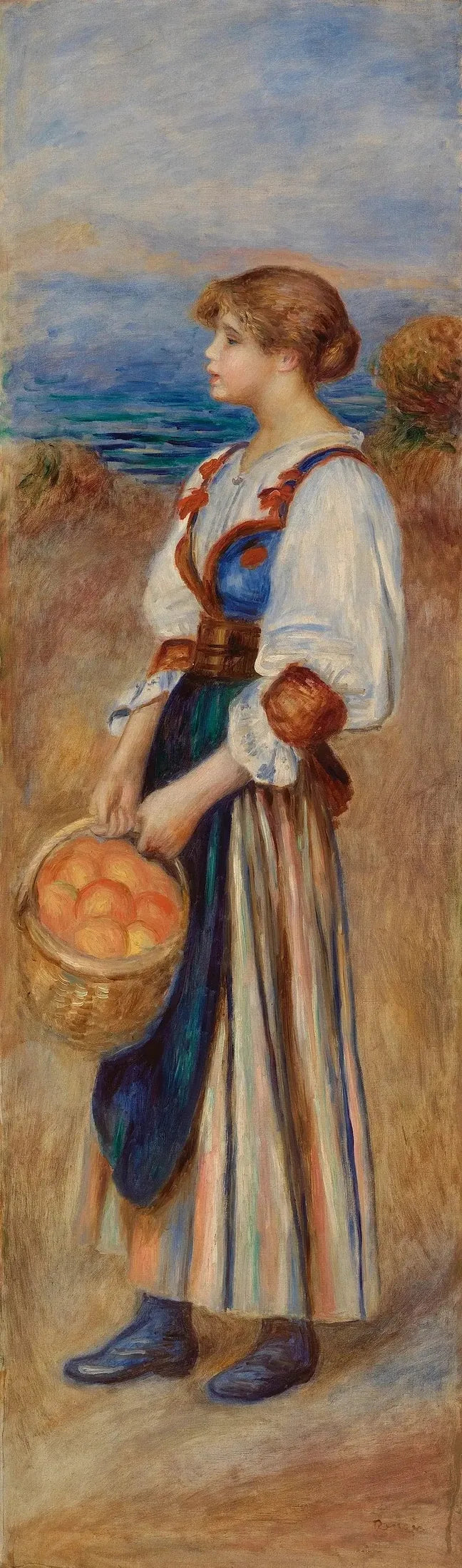 Marchande d'oranges - Pierre-Auguste Renoir image 1 copie de tableau peinte à la main