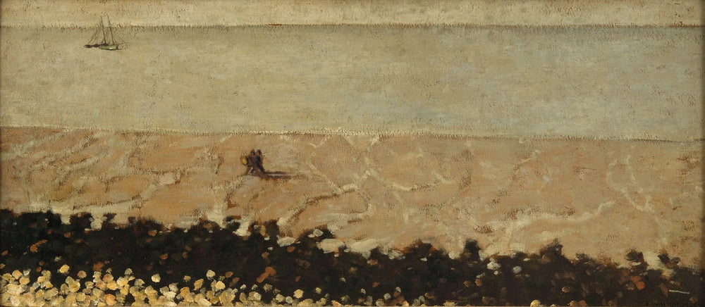 Marée basse à Villerville - Félix Vallotton image 1 copie peinte à la main à l’huile