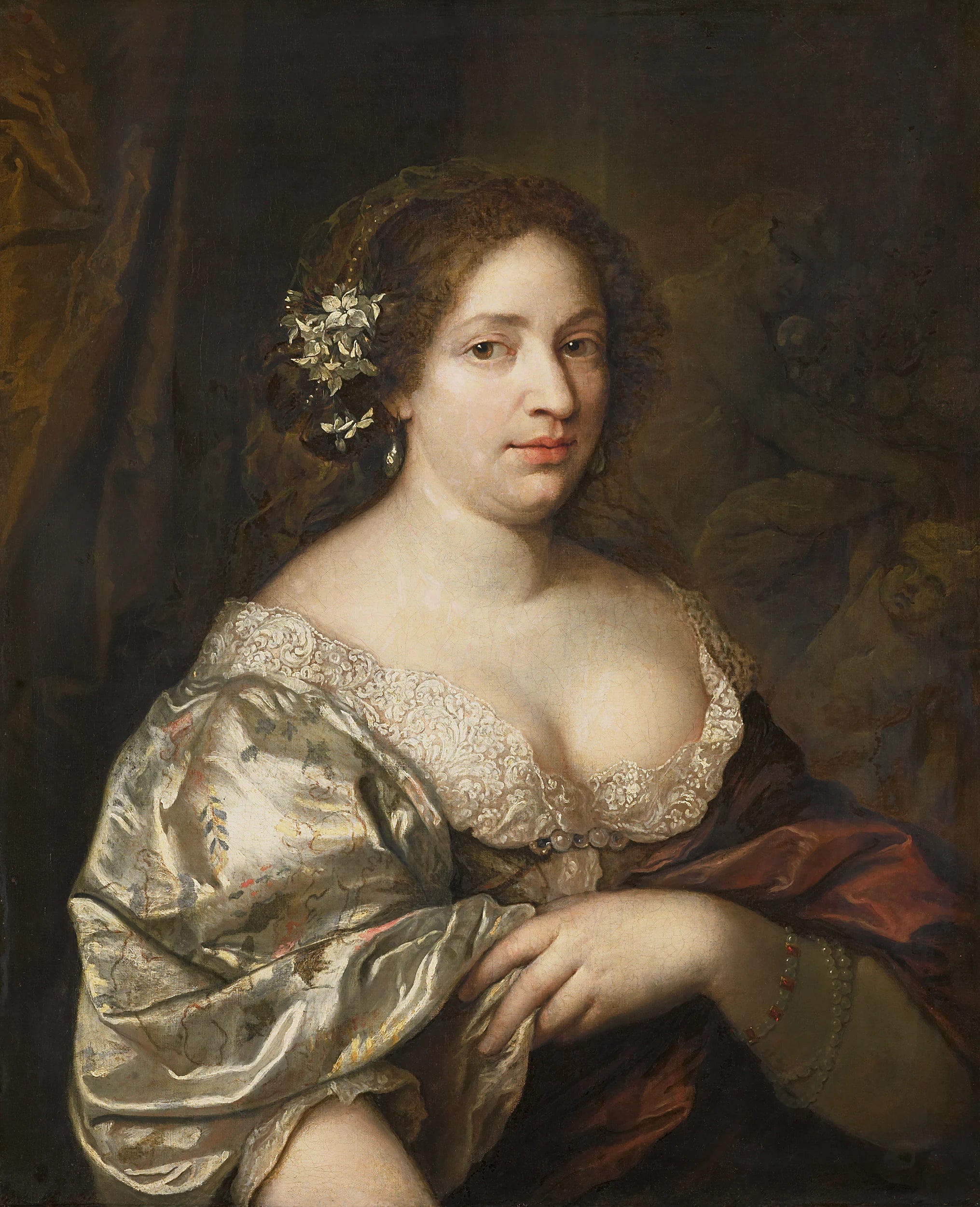 Margaretha Godin (décédée en 1694). Épouse du peintre - Caspar Netscher