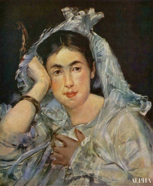 Marguerite de Conflans avec une capuche - Edouard Manet - Reproductions de tableaux et peintures haut de gamme