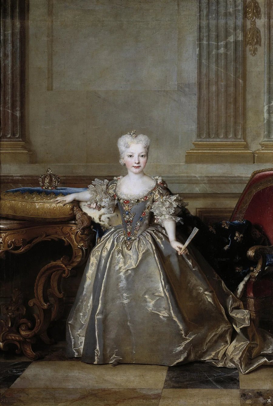 María Ana Victoria de Borbón et Farnesio - Nicolas de Largillière