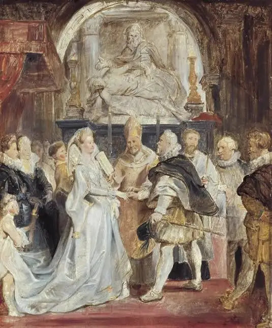 งานแต่งงานของ Henri IV และ Marie de Médicis - ปีเตอร์ พอล รูเบนส์