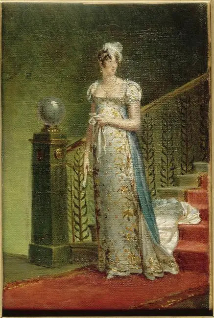 Marie-Annuciade-Caroline Bonaparte, reine de Naples, au palais de l'Elysée (1782-1839) - François Gérard image 2 reproduction de peinture à l’huile