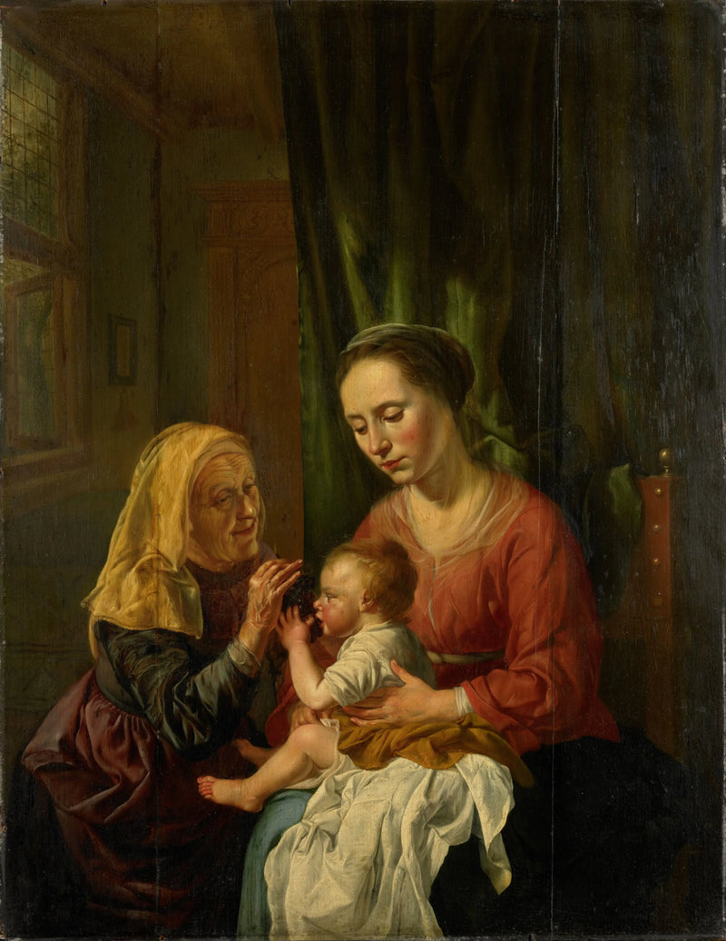 Marie avec l'enfant et sainte Anne - Dirck Hoogstraten