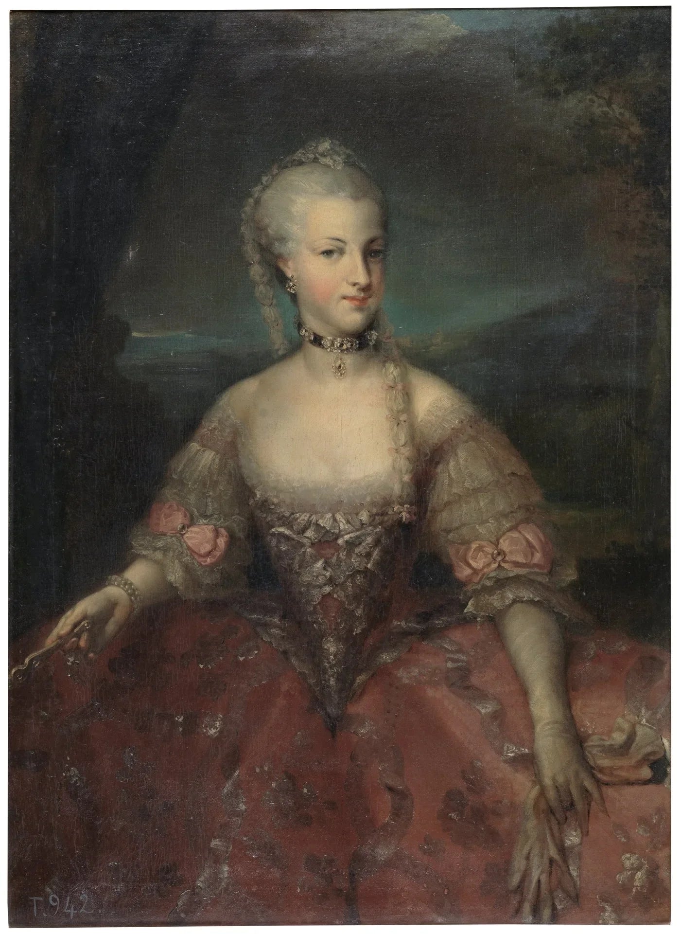 Marie-Caroline de Habsbourg-Lorraine, reine de Naples - Anton Raphael Mengs image 1 reproduction réalisée par Alpha Reproduction