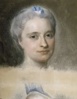 Marie-Josèphe de Saxe, dauphine (1731-1767) - Maurice-Quentin de La Tour image 1 copie peinte à la main à l’huile