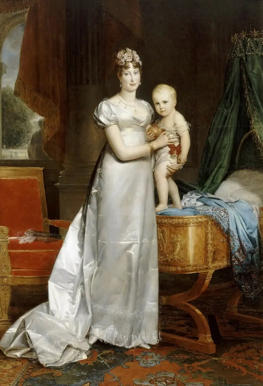 Marie-Louise, impératrice des Français et le roi de Rome - François Gérard image 2 copie peinte à la main à l’huile