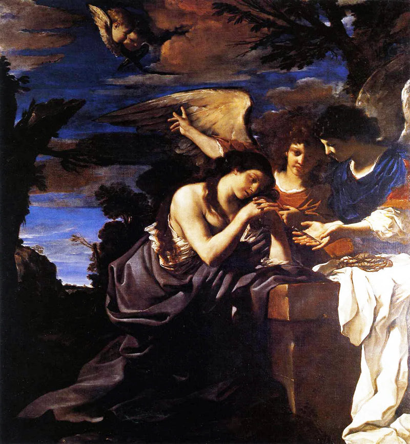 Marie Madeleine avec deux anges - Guercino
มาริ มาดาเลน กับเทวดาสององค์ - เกอร์ชีโน