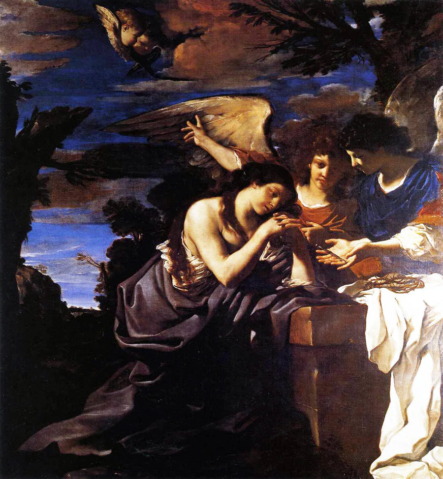 Marie Madeleine avec deux anges - Guercino
มาริ มาดาเลน กับเทวดาสององค์ - เกอร์ชีโน