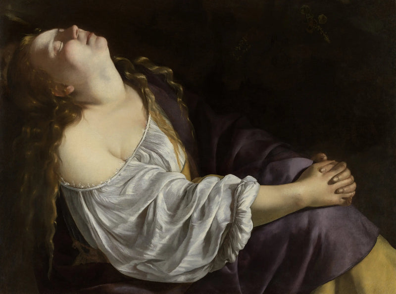 Marie-Madeleine en extase - Artemisia Gentileschi
แมรี่มาเดลินในความเมามาย - อาร์เทมีเซีย เจนทิลสกี