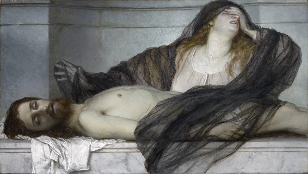 Marie-Madeleine pleurant le Christ mort - Arnold Böcklin - Alpha Reproduction