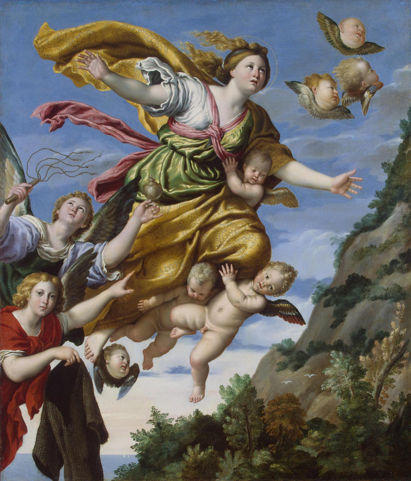 Marie Madeleine transportée aux Cieux - Domenichino
มาริ มาดาเลนน์ขึ้นสวรรค์ - โดเมนีคิโน