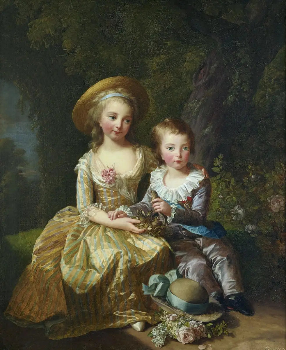 Marie-Thérèse et son frère le dauphin - Élisabeth Vigée Le Brun - Alpha Reproduction