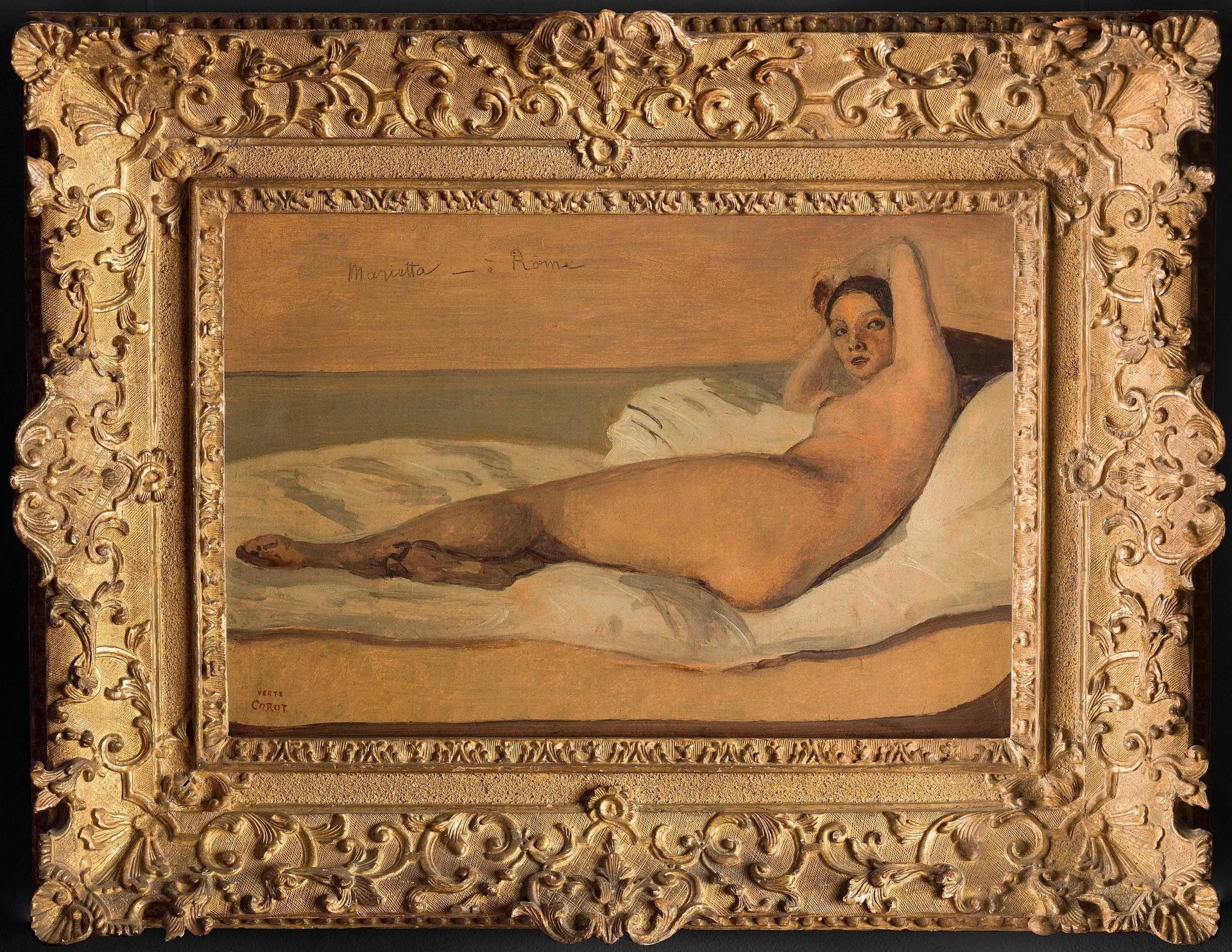 Marietta - Jean-Baptiste Camille Corot image 2 tableau peint à l’huile sur toile