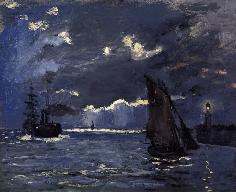 กองทัพเรือ เอฟเฟกต์กลางคืน W71 - Claude Monet