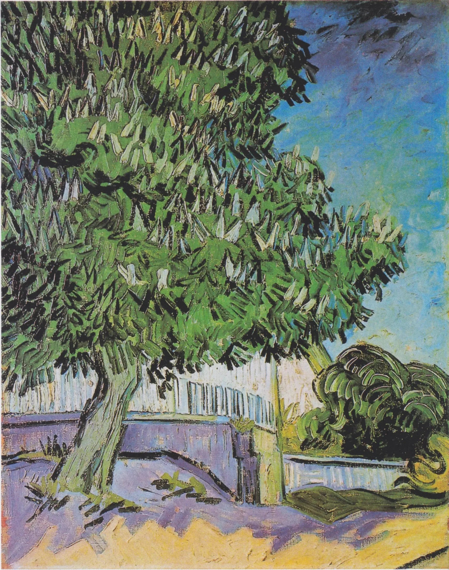 Marronniers en fleurs - Vincent van Gogh image 1 reproduction de peinture à l’huile