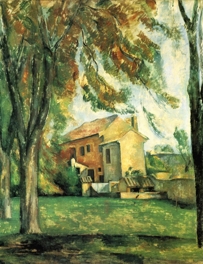 ต้นมารอนเนียร์และฟาร์มที่ Jas de Bouffan - Paul Cézanne