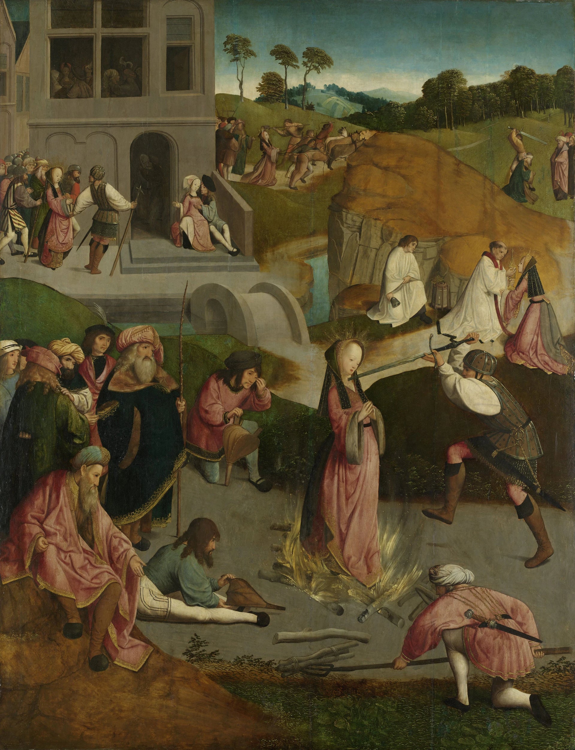 Le martyre de Sainte-Lucie - Maître de la Descente de croix Figdor