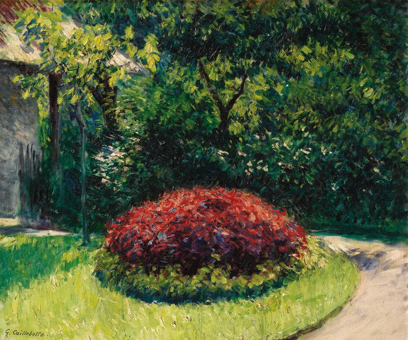 กลุ่มดอกไม้, สวนของ Petit Gennevilliers - Gustave Caillebotte