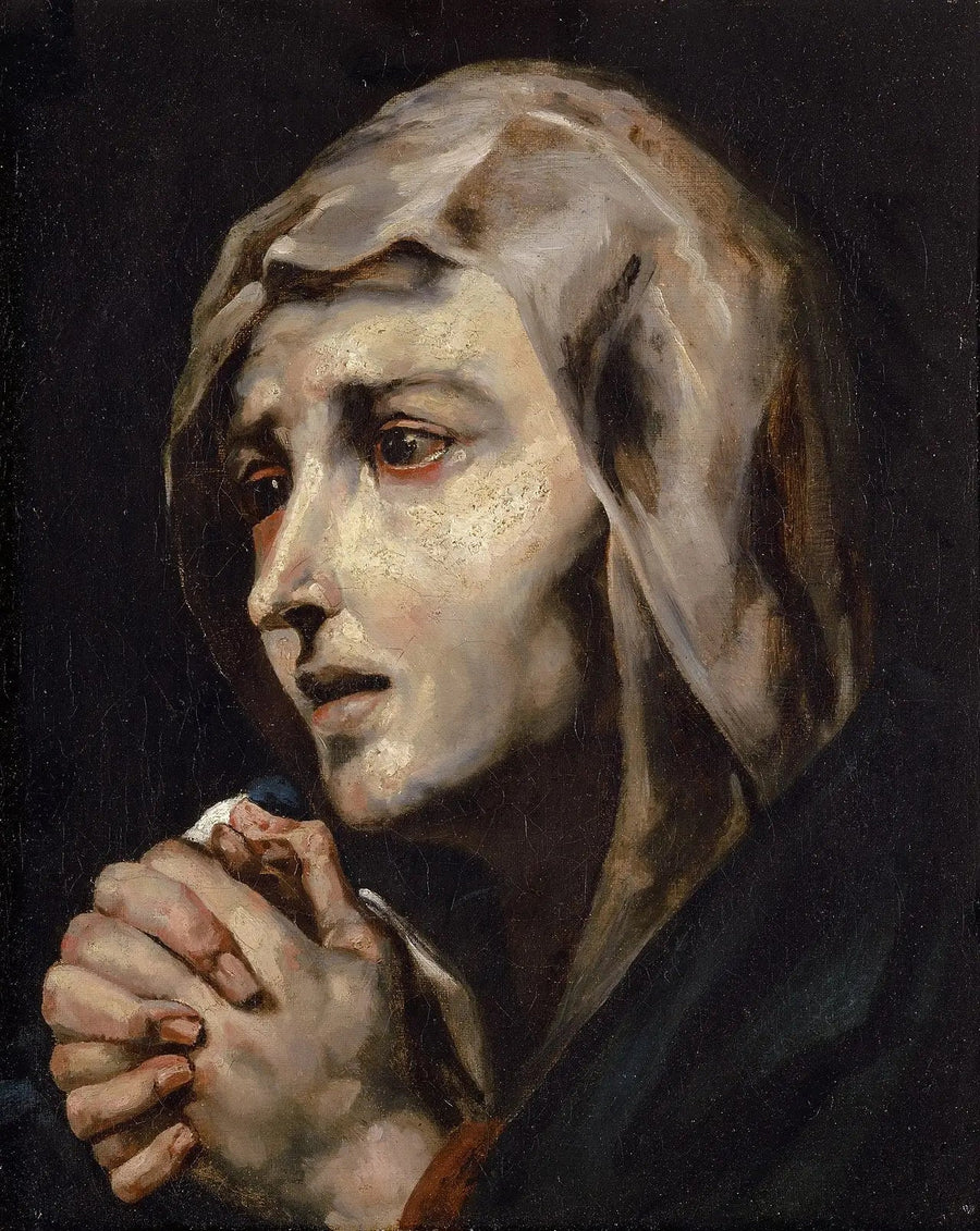Mater dolorosa, copie d'après Ribera - Théodore Géricault image 1 reproduction de peinture à l’huile