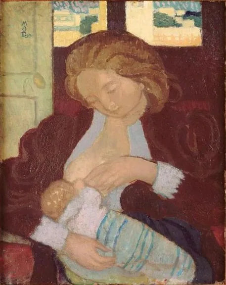 ม maternité aux manchettes de dentelle - Maurice Denis