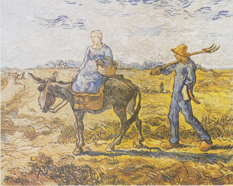 เช้า. ที่ทำงาน (ตาม Millet) - Vincent van Gogh