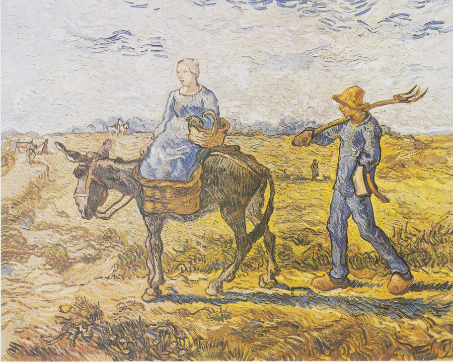 เช้า. ที่ทำงาน (ตาม Millet) - Vincent van Gogh