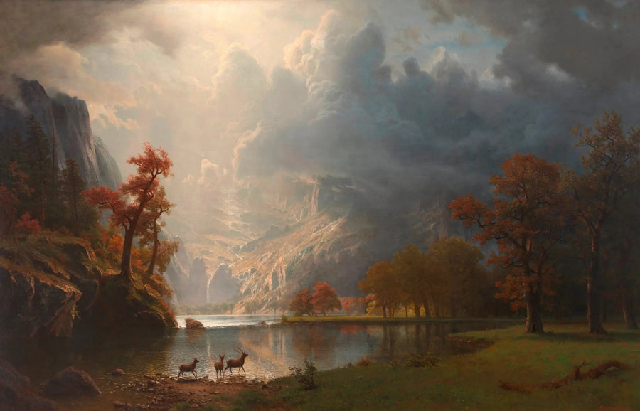 เช้าตรู่ในเทือกเขา Sierra Nevada - Albert Bierstadt