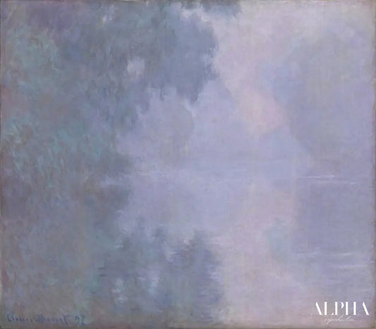 Matinée sur la Seine de Claude Monet - Reproductions de tableaux et peintures haut de gamme