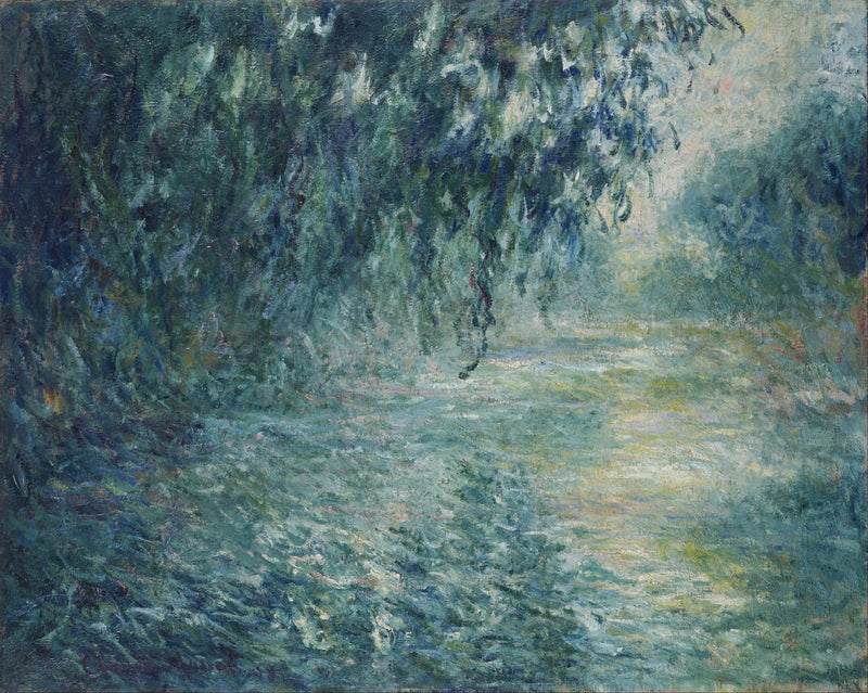 เช้าบนแม่น้ำแซน, เวลาฝนตก - Claude Monet