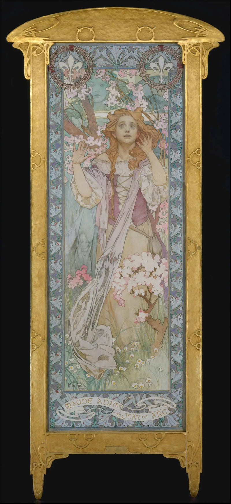มอด อดัมส์ ในบทบาทของ Jeanne d'Arc - อัลฟอนส์ มูชา